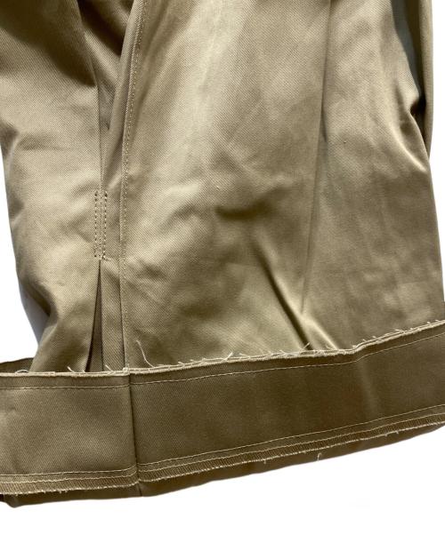 KHOKI（コッキ）KHOKI (コッキ) Pleated Chino Pants ベージュ サイズ:Lの古着・服飾アイテム