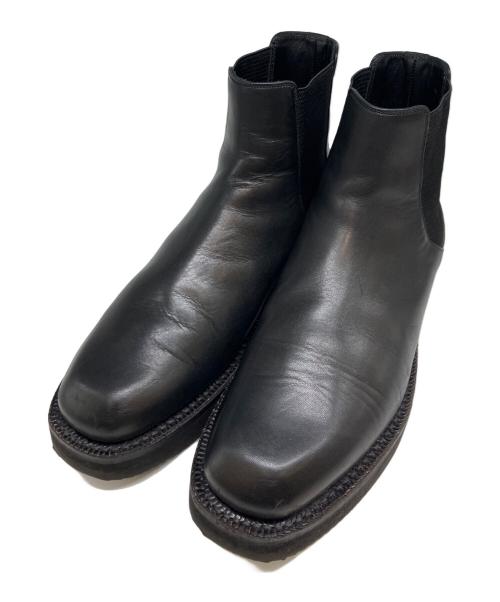 AURALEE（オーラリー）AURALEE (オーラリー) LEATHER SQUARE BOOTS ブラック サイズ:26cmの古着・服飾アイテム