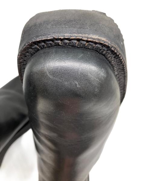 AURALEE（オーラリー）AURALEE (オーラリー) LEATHER SQUARE BOOTS ブラック サイズ:26cmの古着・服飾アイテム