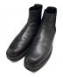 AURALEE（オーラリー）の古着「LEATHER SQUARE BOOTS」｜ブラック