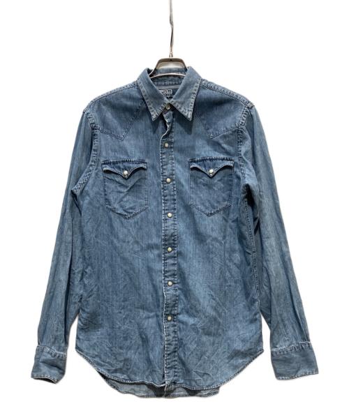 POLO RALPH LAUREN（ポロ・ラルフローレン）POLO RALPH LAUREN (ポロ・ラルフローレン) ウエスタンシャツ インディゴ サイズ:S/Pの古着・服飾アイテム
