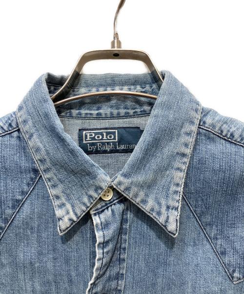 POLO RALPH LAUREN（ポロ・ラルフローレン）POLO RALPH LAUREN (ポロ・ラルフローレン) ウエスタンシャツ インディゴ サイズ:S/Pの古着・服飾アイテム