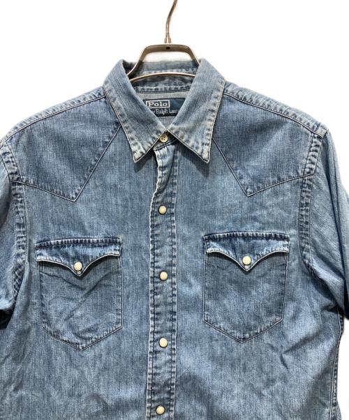 POLO RALPH LAUREN（ポロ・ラルフローレン）POLO RALPH LAUREN (ポロ・ラルフローレン) ウエスタンシャツ インディゴ サイズ:S/Pの古着・服飾アイテム