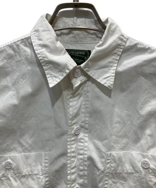 RALPH LAUREN COUNTRY（ラルフローレンカントリー）RALPH LAUREN COUNTRY (ラルフローレンカントリー) ミリタリーシャツ ホワイト サイズ:Mの古着・服飾アイテム
