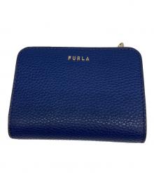 FURLA（フルラ）の古着「Camelia コンパクト財布」｜ネイビー
