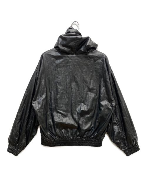 DANKE SCHON（ダンケ シェーン）Danke schon (ダンケ シェーン) COATING TENCEL ZIP HOODIE ブラック サイズ:Ｌの古着・服飾アイテム