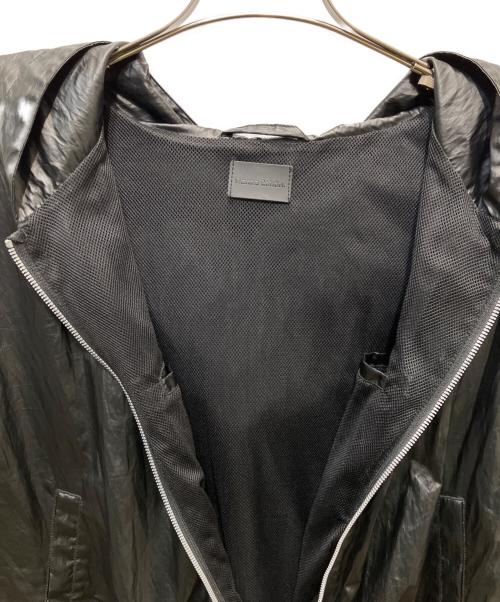 DANKE SCHON（ダンケ シェーン）Danke schon (ダンケ シェーン) COATING TENCEL ZIP HOODIE ブラック サイズ:Ｌの古着・服飾アイテム