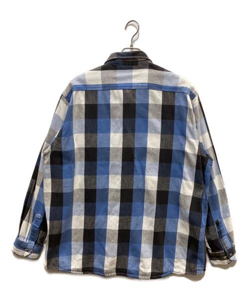 FIVE BROTHER（ファイブブラザー）FIVE BROTHER (ファイブブラザー) ネルシャツ ブルー×ブラック サイズ:2XLの古着・服飾アイテム
