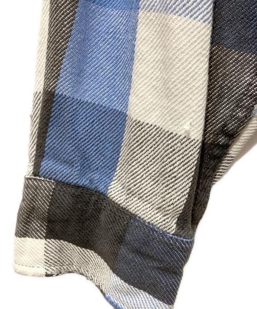 FIVE BROTHER（ファイブブラザー）FIVE BROTHER (ファイブブラザー) ネルシャツ ブルー×ブラック サイズ:2XLの古着・服飾アイテム
