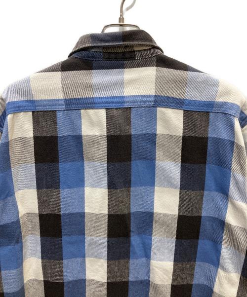 FIVE BROTHER（ファイブブラザー）FIVE BROTHER (ファイブブラザー) ネルシャツ ブルー×ブラック サイズ:2XLの古着・服飾アイテム