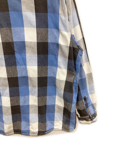 FIVE BROTHER（ファイブブラザー）FIVE BROTHER (ファイブブラザー) ネルシャツ ブルー×ブラック サイズ:2XLの古着・服飾アイテム