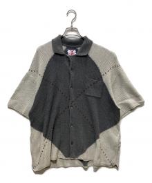 son of the cheese（（サノバチーズ））の古着「ニットポロシャツ」｜グレー