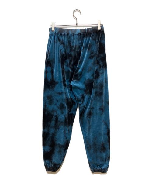 ARIES（アリーズ）ARIES (アリーズ) Velour Sweatpants ベロアスウェットパンツ ブルー×ブラック サイズ:Ⅼの古着・服飾アイテム