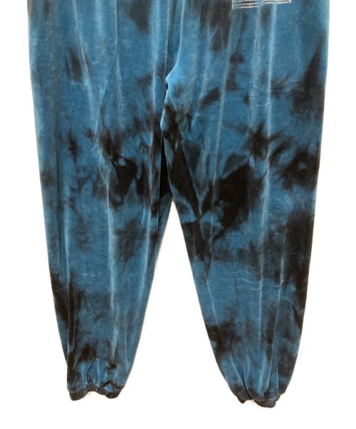 ARIES（アリーズ）ARIES (アリーズ) Velour Sweatpants ベロアスウェットパンツ ブルー×ブラック サイズ:Ⅼの古着・服飾アイテム