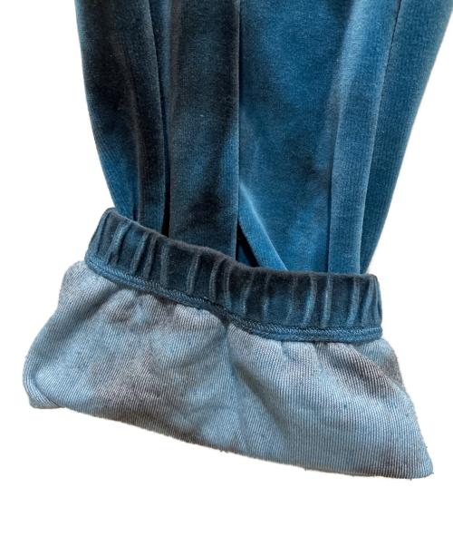 ARIES（アリーズ）ARIES (アリーズ) Velour Sweatpants ベロアスウェットパンツ ブルー×ブラック サイズ:Ⅼの古着・服飾アイテム