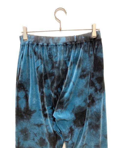 ARIES（アリーズ）ARIES (アリーズ) Velour Sweatpants ベロアスウェットパンツ ブルー×ブラック サイズ:Ⅼの古着・服飾アイテム