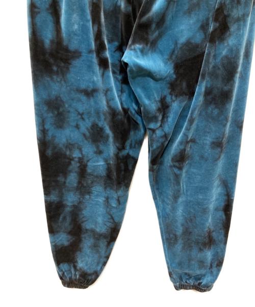 ARIES（アリーズ）ARIES (アリーズ) Velour Sweatpants ベロアスウェットパンツ ブルー×ブラック サイズ:Ⅼの古着・服飾アイテム