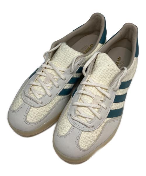 adidas（アディダス）adidas (アディダス) ローカットスニーカー ホワイト×グリーン サイズ:24cmの古着・服飾アイテム