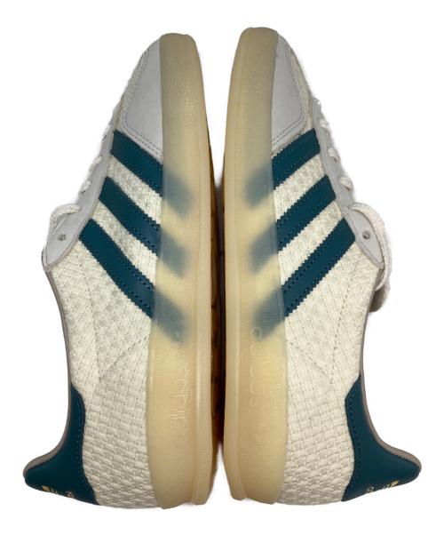 adidas（アディダス）adidas (アディダス) ローカットスニーカー ホワイト×グリーン サイズ:24cmの古着・服飾アイテム
