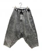 BLACK COMME des GARCONSブラックコムデギャルソン）の古着「デニムサルエルパンツ」｜グレー