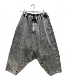 BLACK COMME des GARCONS（ブラックコムデギャルソン）の古着「デニムサルエルパンツ」｜グレー