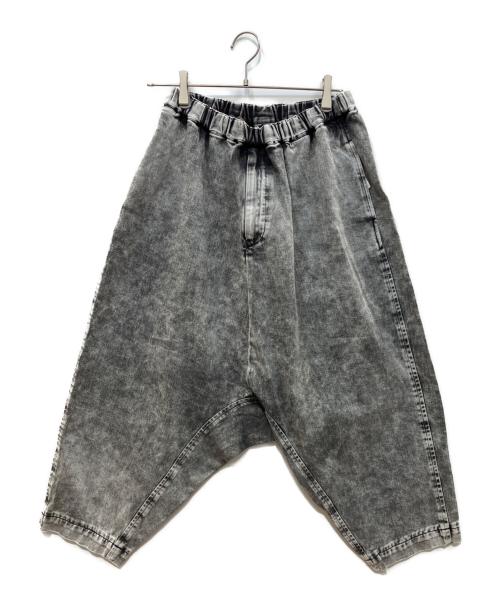 BLACK COMME des GARCONS（ブラックコムデギャルソン）BLACK COMME des GARCONS (ブラックコムデギャルソン) デニムサルエルパンツ グレー サイズ:Mの古着・服飾アイテム