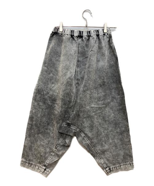 BLACK COMME des GARCONS（ブラックコムデギャルソン）BLACK COMME des GARCONS (ブラックコムデギャルソン) デニムサルエルパンツ グレー サイズ:Mの古着・服飾アイテム
