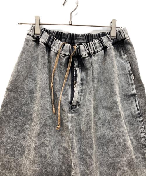 BLACK COMME des GARCONS（ブラックコムデギャルソン）BLACK COMME des GARCONS (ブラックコムデギャルソン) デニムサルエルパンツ グレー サイズ:Mの古着・服飾アイテム