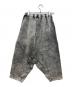 BLACK COMME des GARCONS (ブラックコムデギャルソン) デニムサルエルパンツ グレー サイズ:M：18000円