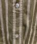 中古・古着 ISSEY MIYAKE the shirts (イッセイミヤケザシャツ) バンドカラーストライプシャツ ブラウン サイズ:Ｍ：8000円