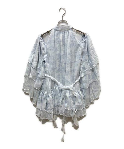 darich（ダーリッチ）Darich (ダーリッチ) トワルドジュイシフォンフリルミニワンピース スカイブルー サイズ:FREEの古着・服飾アイテム
