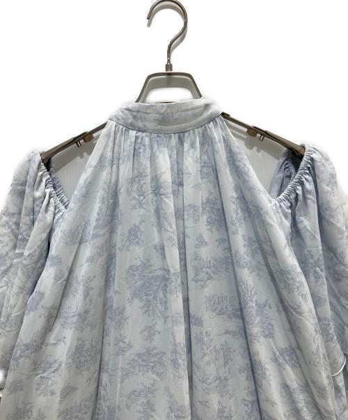 darich（ダーリッチ）Darich (ダーリッチ) トワルドジュイシフォンフリルミニワンピース スカイブルー サイズ:FREEの古着・服飾アイテム