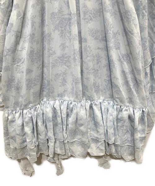 darich（ダーリッチ）Darich (ダーリッチ) トワルドジュイシフォンフリルミニワンピース スカイブルー サイズ:FREEの古着・服飾アイテム