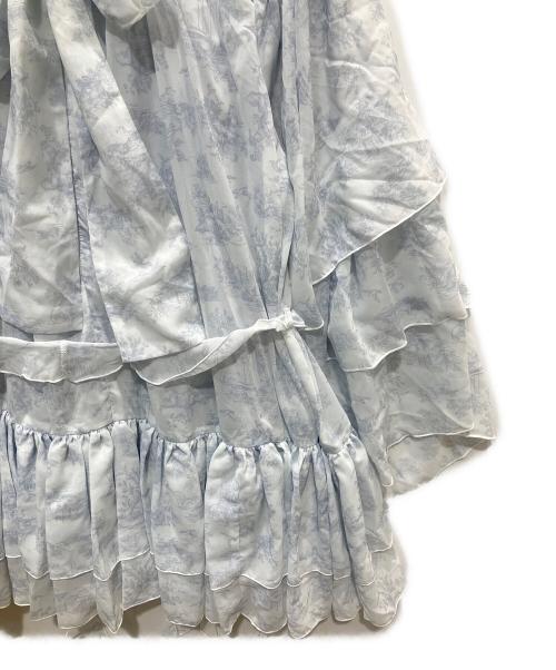 darich（ダーリッチ）Darich (ダーリッチ) トワルドジュイシフォンフリルミニワンピース スカイブルー サイズ:FREEの古着・服飾アイテム