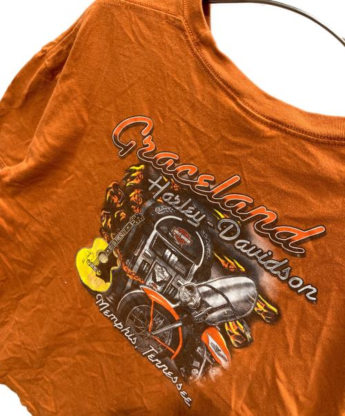 HARLEY-DAVIDSON（ハーレーダビッドソン）HARLEY-DAVIDSON (ハーレーダビッドソン) Tシャツ ブラウン サイズ:ーの古着・服飾アイテム