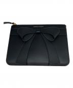 COMME des GARCONSコムデギャルソン）の古着「BIG BOW リボンポーチ」｜ブラック