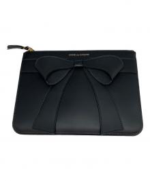 COMME des GARCONS（コムデギャルソン）の古着「BIG BOW リボンポーチ」｜ブラック