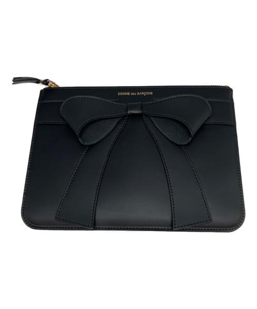 COMME des GARCONS（コムデギャルソン）COMME des GARCONS (コムデギャルソン) BIG BOW リボンポーチ ブラックの古着・服飾アイテム