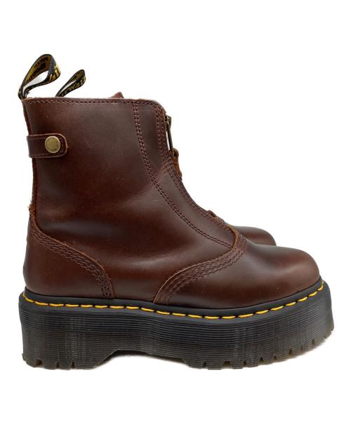 Dr.Martens（ドクターマーチン）Dr.Martens (ドクターマーチン) Jetta フロントジップブーツ ブラウン サイズ:UK4の古着・服飾アイテム