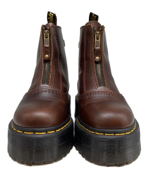 Dr.Martens（ドクターマーチン）Dr.Martens (ドクターマーチン) Jetta フロントジップブーツ ブラウン サイズ:UK4の古着・服飾アイテム