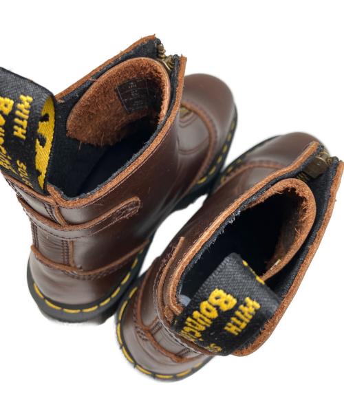 Dr.Martens（ドクターマーチン）Dr.Martens (ドクターマーチン) Jetta フロントジップブーツ ブラウン サイズ:UK4の古着・服飾アイテム