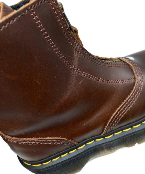 Dr.Martens（ドクターマーチン）Dr.Martens (ドクターマーチン) Jetta フロントジップブーツ ブラウン サイズ:UK4の古着・服飾アイテム