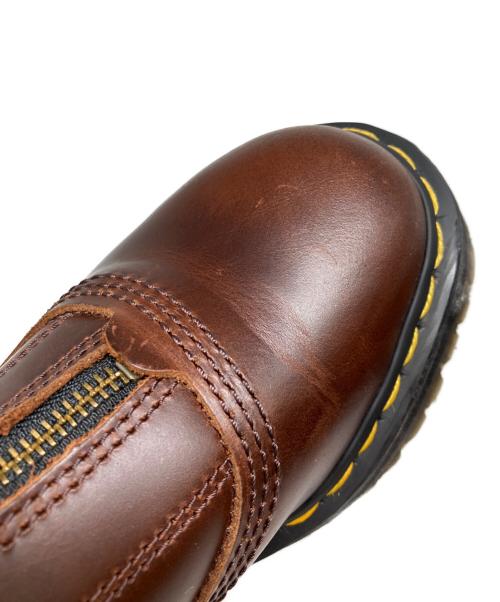 Dr.Martens（ドクターマーチン）Dr.Martens (ドクターマーチン) Jetta フロントジップブーツ ブラウン サイズ:UK4の古着・服飾アイテム