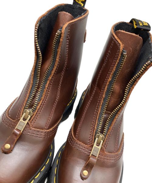 Dr.Martens（ドクターマーチン）Dr.Martens (ドクターマーチン) Jetta フロントジップブーツ ブラウン サイズ:UK4の古着・服飾アイテム