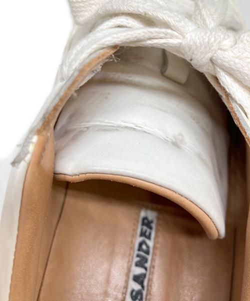JIL SANDER（ジルサンダー）JIL SANDER (ジルサンダー) プラットフォームスニーカー ホワイト サイズ:37の古着・服飾アイテム