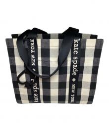 Kate Spade（ケイトスペード）の古着「プレンティートートバッグ」｜ブラック×ホワイト