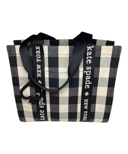 Kate Spade（ケイトスペード）Kate Spade (ケイトスペード) プレンティートートバッグ ブラック×ホワイトの古着・服飾アイテム