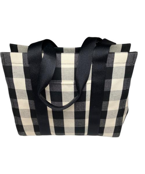 Kate Spade（ケイトスペード）Kate Spade (ケイトスペード) プレンティートートバッグ ブラック×ホワイトの古着・服飾アイテム