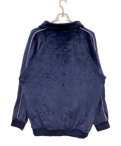 LOS ANGELES TERRITORY（ロサンゼルステリトリー）LOS ANGELES TERRITORY (ロサンゼルステリトリー) DAWN OF PROOF ベロアセットアップ ネイビー サイズ:3XLの古着・服飾アイテム