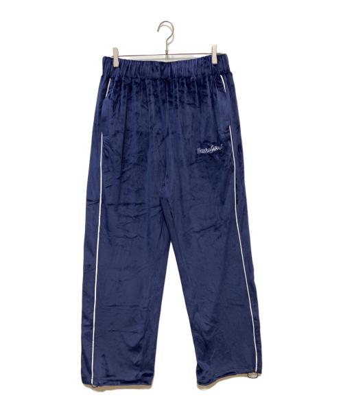 LOS ANGELES TERRITORY（ロサンゼルステリトリー）LOS ANGELES TERRITORY (ロサンゼルステリトリー) DAWN OF PROOF ベロアセットアップ ネイビー サイズ:3XLの古着・服飾アイテム
